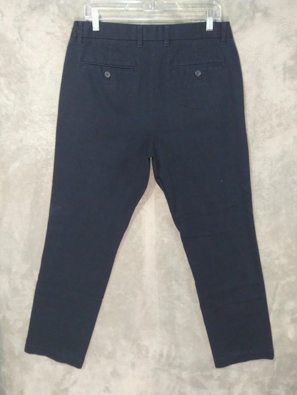 Banana Republic Pants Mens 34x32 Navy Blue Aiden Chino Slim Fit Flat Front
